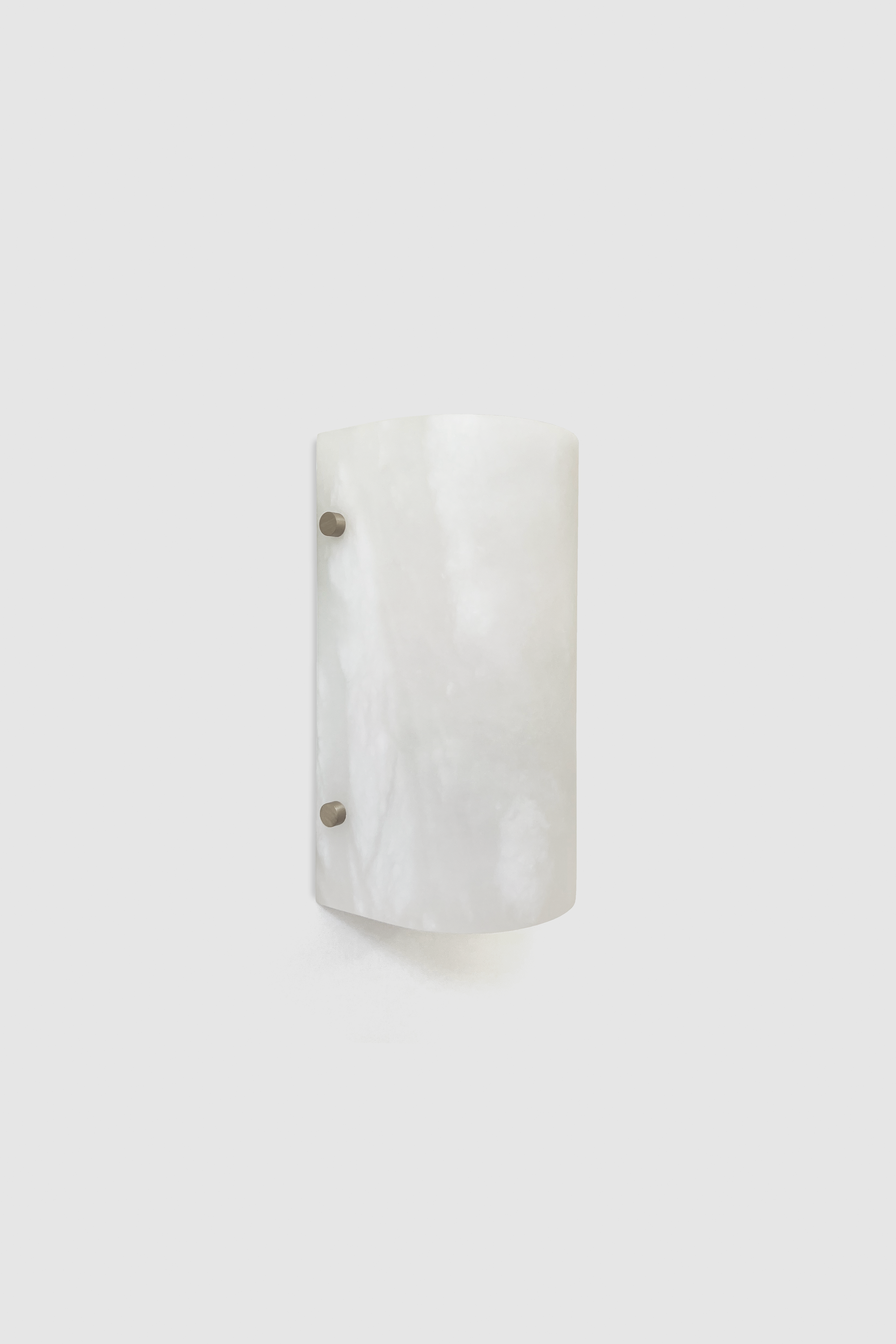 Domo Alabaster Half Sconce BN