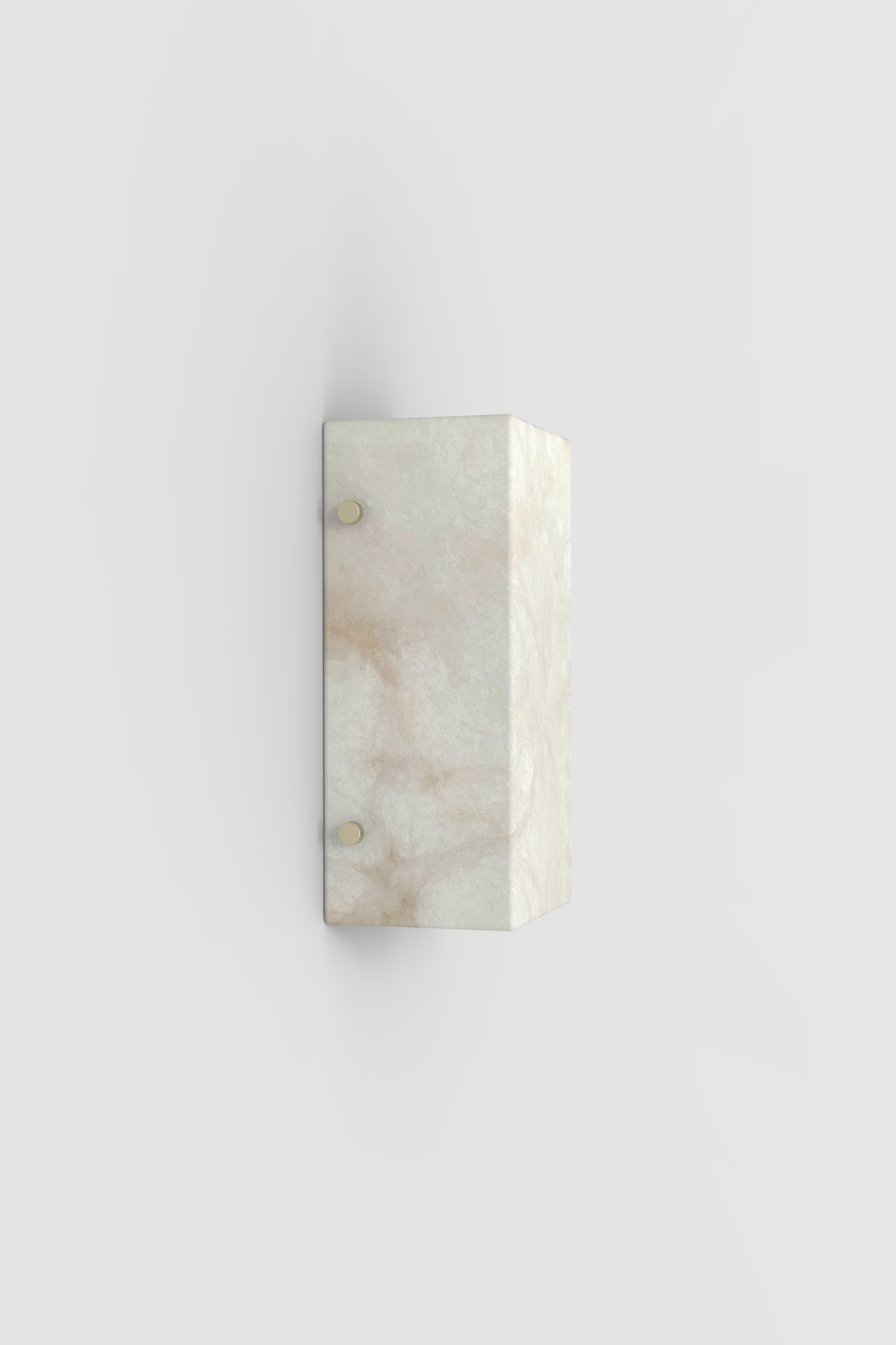 Ponti Alabaster Half Sconce BN