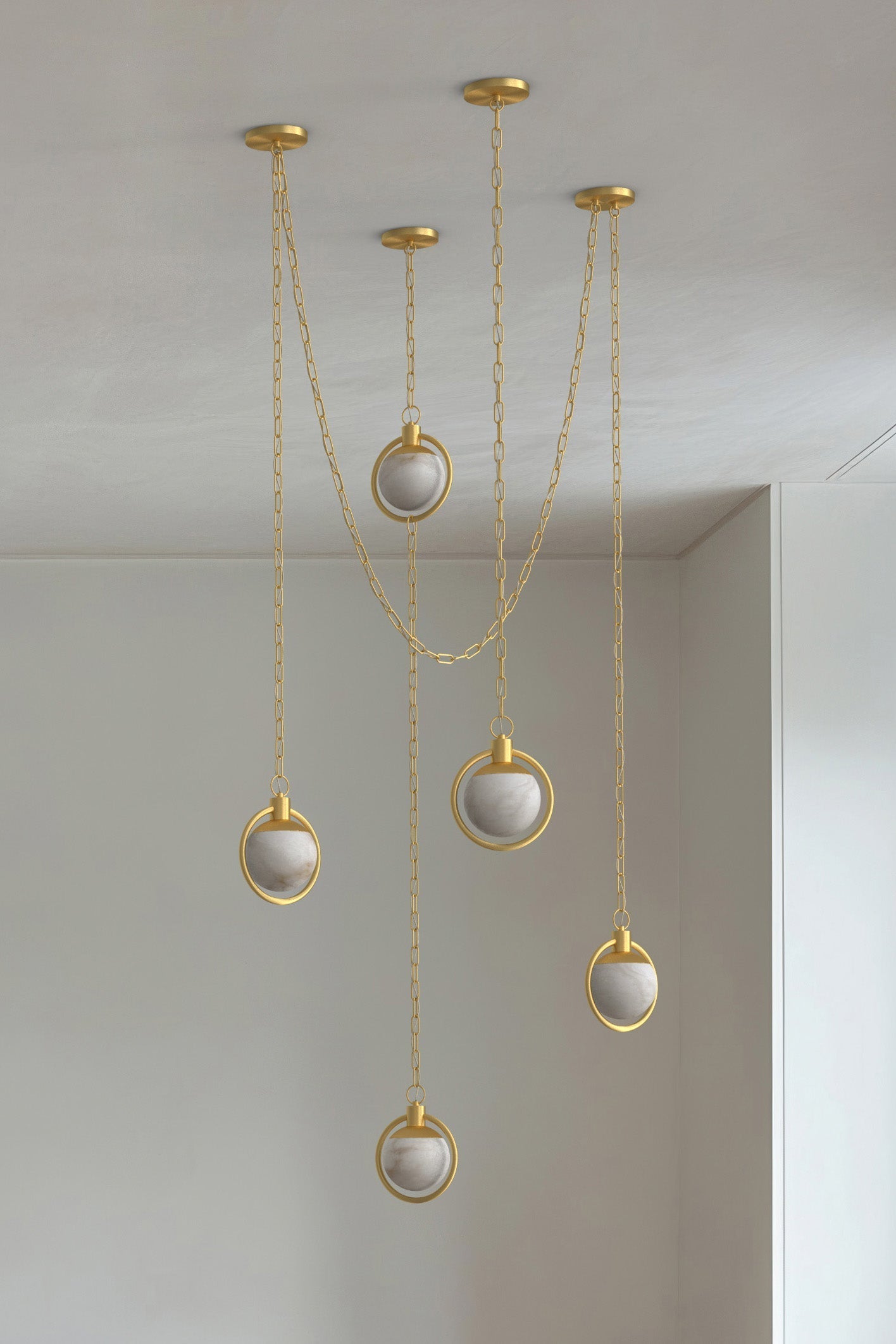Trento Alabaster Chandelier 4 BB