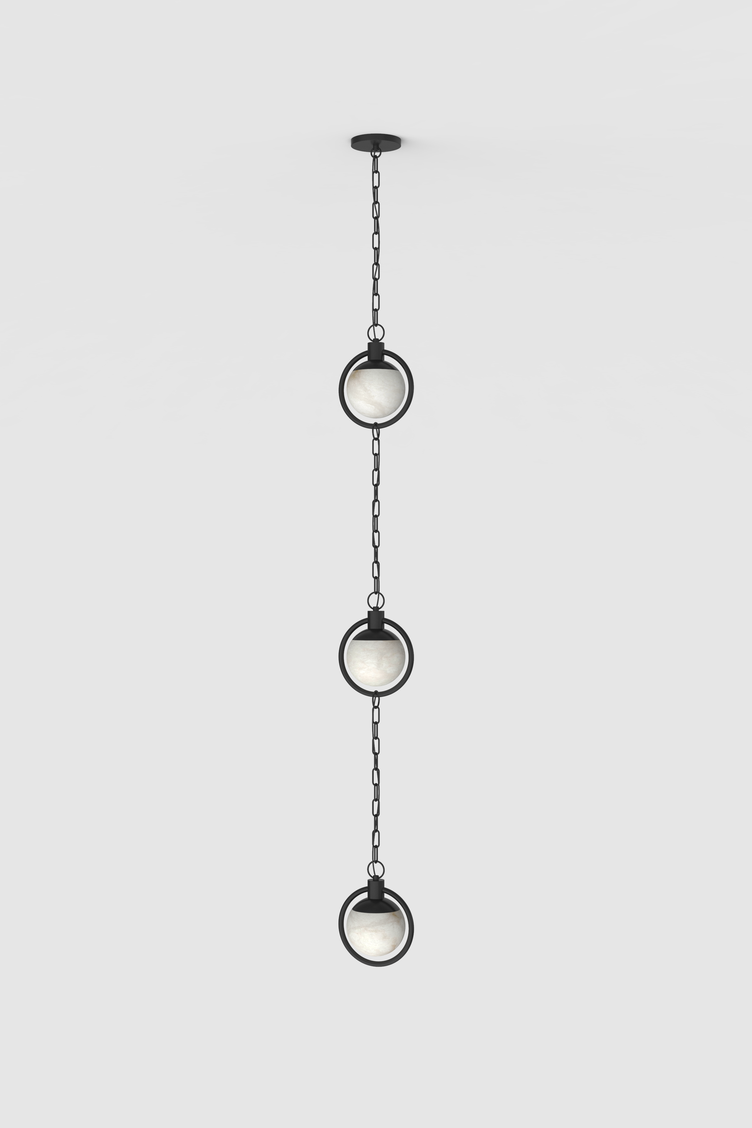 Trento Alabaster Pendant 1 BLK