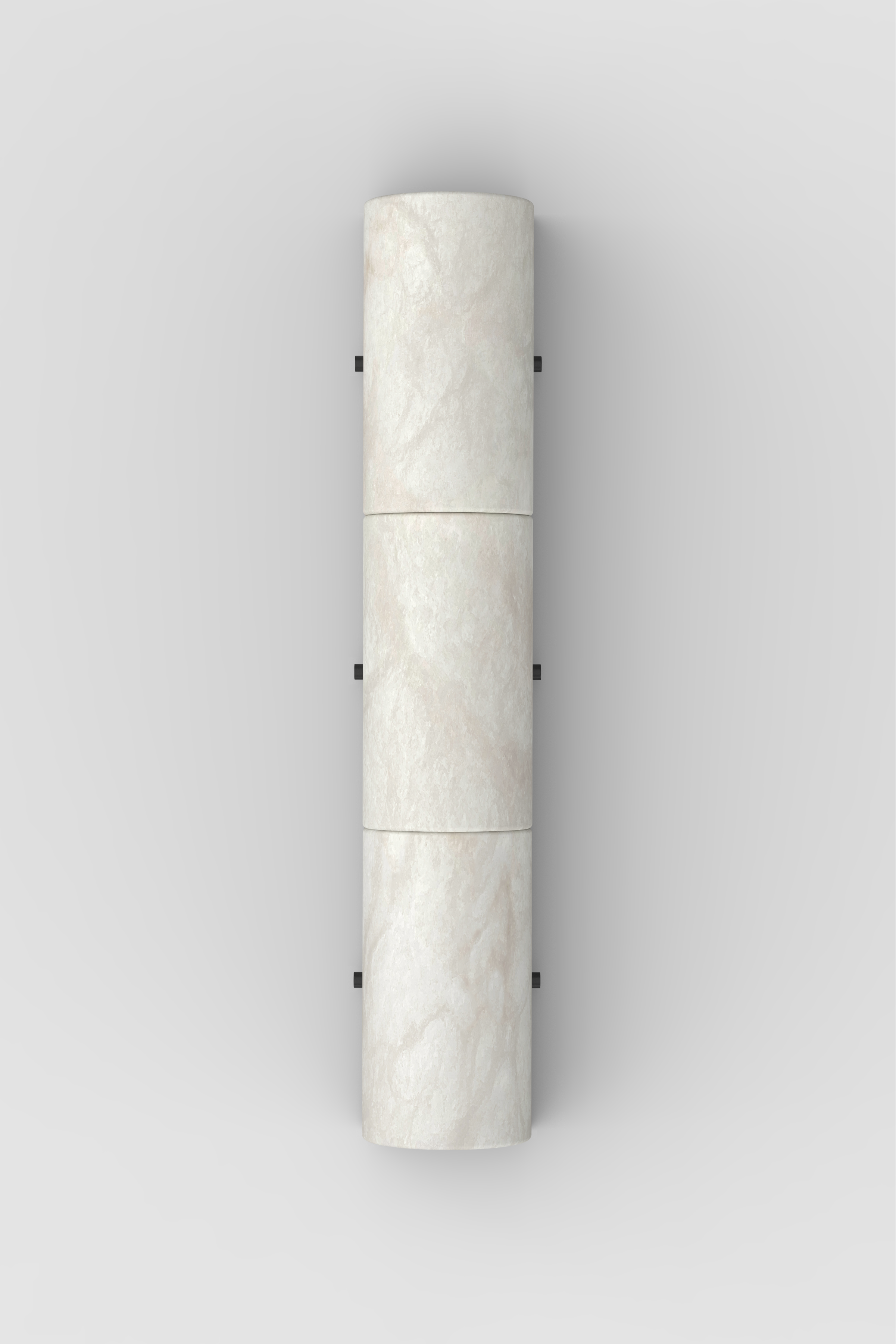 Nova Alabaster Sconce BLK