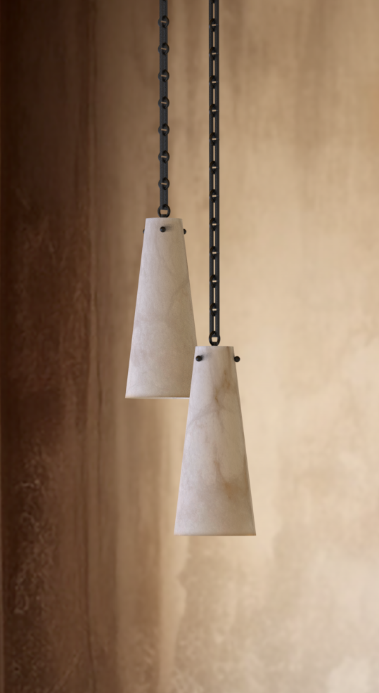 Lucca Alabaster Chandelier 5 BLK