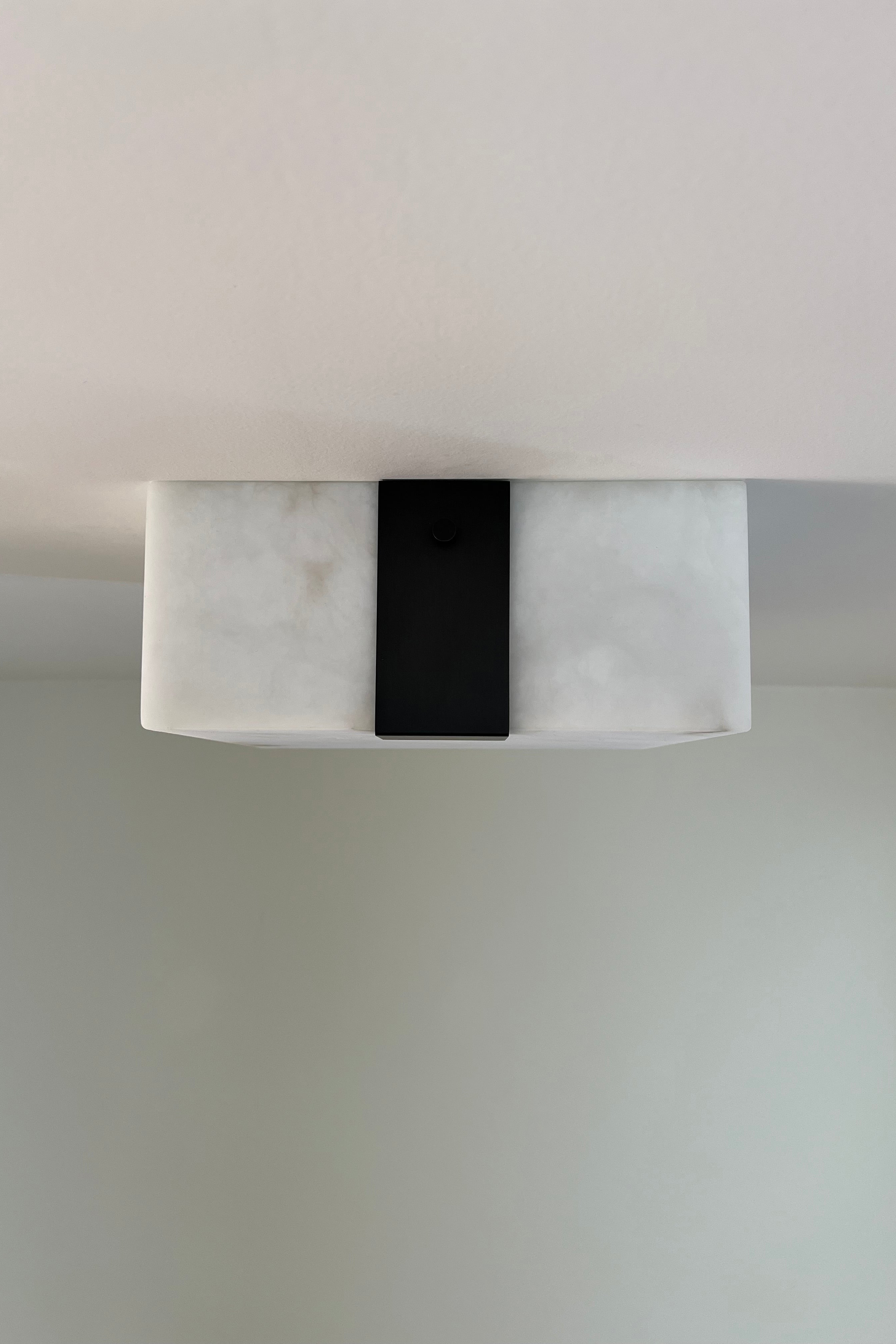 Ponti Alabaster Flush Mount 3C BLK