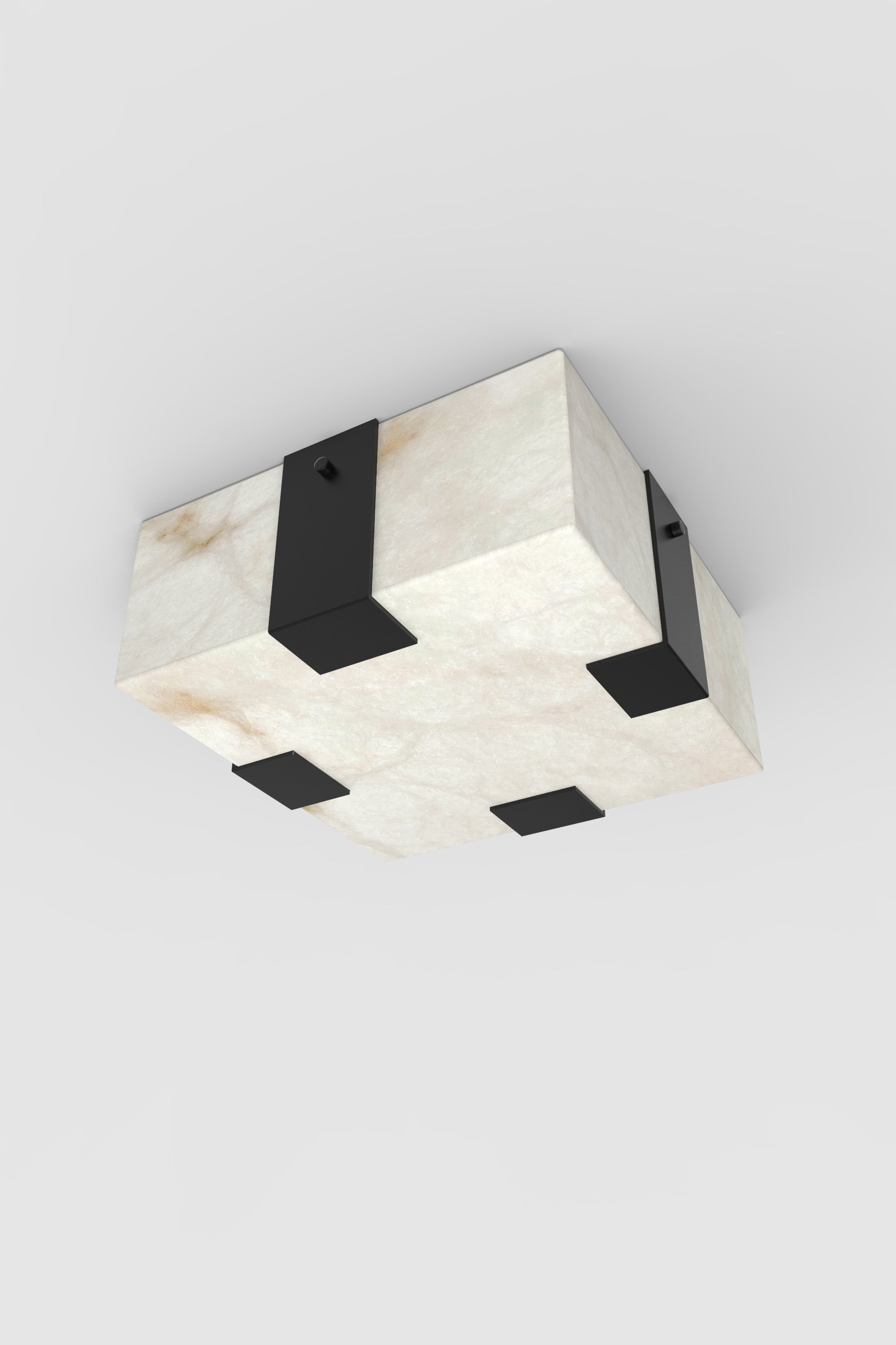 Ponti Alabaster Flush Mount 4C BLK