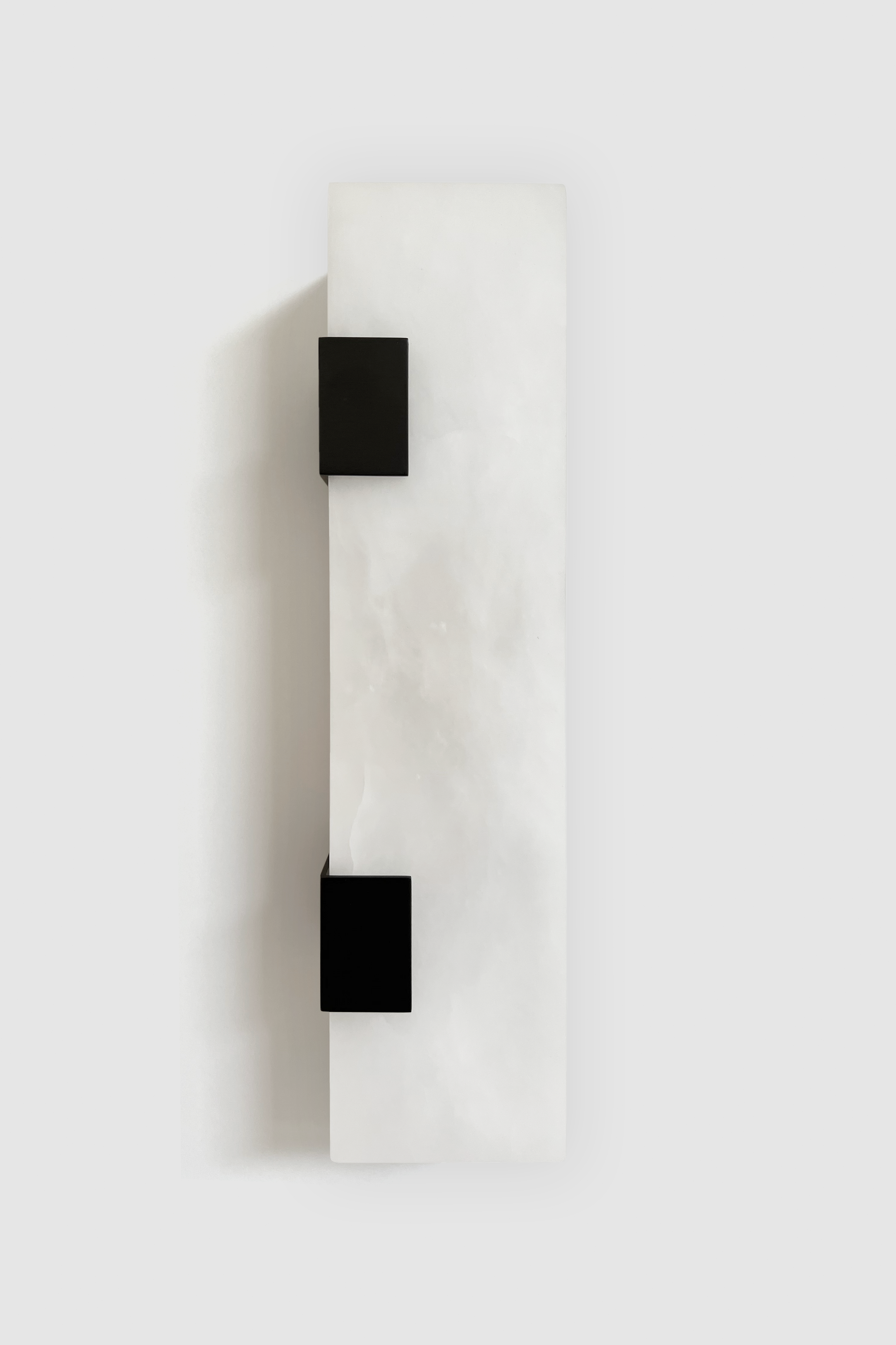 Ponti Alabaster Sconce 2C BLK